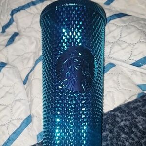 Never Used Starbucks Studded Blue Tumbler